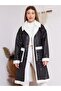 Women's Faux Fur Faux Leather Coat