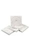 4 Pieces Marble Patterned Concrete Coasters Decorative Drop Patterned - 6