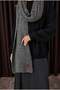 Plain Knitted Scarf Anthracite - 6