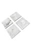 4 Pieces Marble Patterned Concrete Coasters Decorative Drop Patterned - 3
