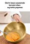 3-Piece Gold Stainless Steel Mixing and Salad Bowl Set - 6