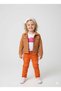 Girl's Orange Denim Jacket / Orange Denim Trousers / Printed T-Shirt 3-Piece Combination - Festive - Seasonal - 4