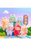 Labubu Doll Keychain for Kids, Colorful Plush Toy Shining Eye, Cute Gift Cartoon Display Figures - 2