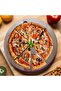 2 Pieces 29 cm Wooden Pizza Serving Plate (Inner Diameter 24 cm) for Small and Medium Size Pizzas