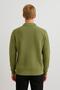 Men's Full Mold Solid Color Polo Neck Zippered Long Sleeve Knitwear Sweater - Lp903 - 2