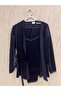 Velvet Navy Blue Robe Pajama Set – Stylish and Soft Loungewear - 3