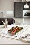 Borcam Premium Rectangular Tray, 26 cm x 37 cm, Transparent, 4.35 Liter - 2