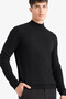 Turtleneck Premium Knitwear Black Men's Sweater A5282Ax/Bk27