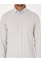 Gray Flexible Slim Fit Striped Long Sleeve Shirt 50307162-Vr024 - 6