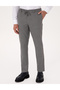 Gray Extra Slim Fit Striped Fabric Trousers 50278454-Vr024 - 2