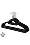10 Pieces A Quality Black Velvet Clothes Hanger - 2