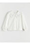 Alita City Lcw Kids Ecru Poplin Plain Standard & Regular Girls' Shirt with a Difference - 2