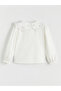 Alita City Lcw Kids Ecru Poplin Plain Standard & Regular Girls' Shirt with a Difference - 3