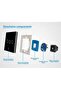 Întrerupător tactil inteligent, design modern, control wireless, iluminare LED, alb - 4