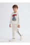 Özmarka New Season Elastic Waist Printed Boys' Jogger Sweatpants