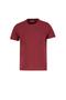 Twingo Men's 100% Cotton Crew Neck Pique T-Shirt Burgundy
