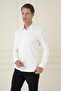 Men's Slim Fit Ecru/Off-White Classic Shirt g 1580 - 3