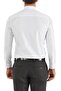 Men's Slim Fit Cotton Satin Long Sleeve Classic White Shirt Gk 157 - 3