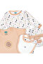 5 piece Sets include Bib, Romper, Mittens, Cap and Sleepsuit, 3-6 Months , Cream - 7