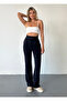 Women's Navy Blue Velcro Lycra Palazzo Pants - 4