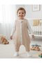 Winter 2.5 Tog Footed-Booties Baby Girl-Boy Sleeveless Zippered Sleeping Bag/Black Beige