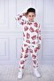 Unisex Children's Set - Teddy Bear Printed, Long Sleeve, Bottom-Top Set of Two - 5