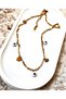 Women's Evil Eye Bead Heart Detailed 316L Steel Necklace