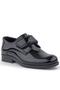 Black Patent Leather Velcro Oxford Children's School Shoes - 2