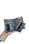 Gloria Genuine Leather Men's Wallet Gray(1421)