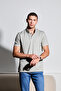 Men's 2 Pack Basic Loose Linen Polo Neck T-Shirt - 2