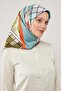 وشاح Twill منقوش باللون البرتقالي - 2