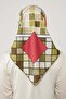 وشاح Twill منقوش باللون البرتقالي - 4