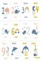 Elephant Patterned Baby Boy Bathrobe Set and 12-Piece Monthly Anniversary Memory Cards – Baby Gift - 3