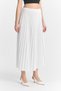 Women's Long Prayer Hijab Maxi Pleated White Skirt - 2