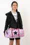 Girl's Star Printed Sports Bag, Rabbit Patterned Sports Bag, Children's Sports Bag with Zipper Detail - 7