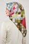 وشاح Twill منقوش باللون البرتقالي - 3
