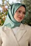 وشاح حريري من نسيج التويل ذو وجهين باللون الأخضر الطحلب - 2