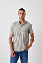 Men's 2 Pack Basic Loose Linen Polo Neck T-Shirt - 3