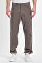 Men's Wide Leg Oversize Baggy Brown Cargo Pocket Trousers