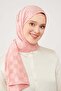 Salmon Dama Pattern Jacquard Elegance Shawl - 3