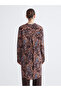 Two Mt Shop Quality Lcw Grace Brown Patterned Women's Shirt Tunic - 4
