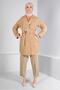سترة بأزرار وحزام 43362 - 2