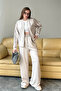 Women's Modal Fabric Double Piped Zipper Set 3122 - 4