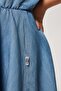 Elsa Girl's Jean Dress Denim - 4