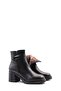 Genuine Leather and Fur Black Women's Classic Boots 757Kza24514 - 4
