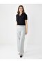 Gray Wide-Leg High-Waisted Woven Relaxed-Fit Pants - 2