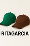 Unisex Adjustable Sports Green-brown Basic Cap Hat Set of 2 - 2