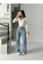 Women's High Waist Ice Cream Boyfriend Flare Pants
