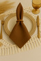 8-Piece Wooden Serving Set Natural, Napkin Holder, Napkin Ring - Wedding Reception Event Organization - 2