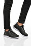 Black and White Ankle Elastic Men's Sports Shoes Flexible Pu m